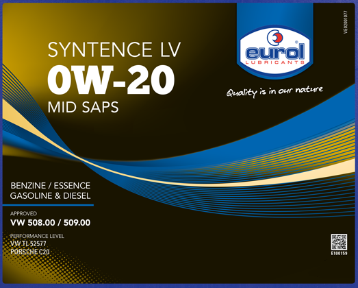 EUROL SYNTENCE LV 0W-20 (IBC 1000L)
