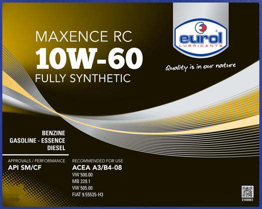 EUROL MAXENCE RC 10W-60 (IBC 1000L)