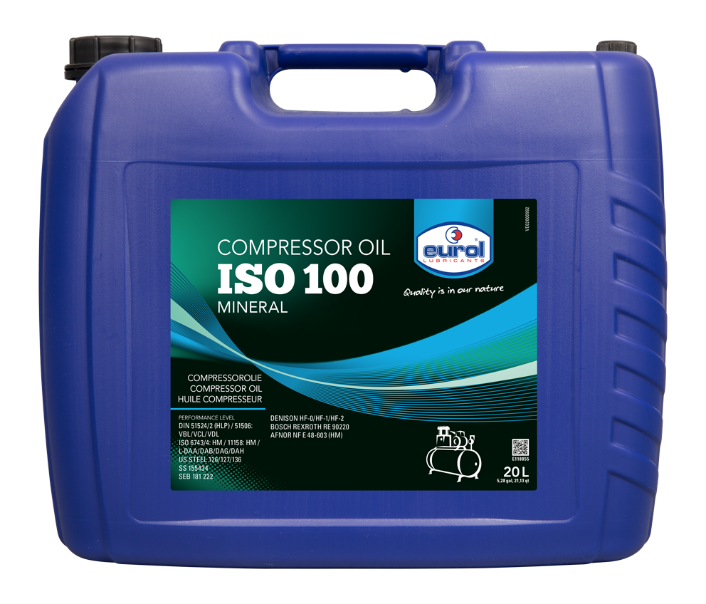 EUROL COMPRESSOR OIL ISO 100 (20L ZIL)