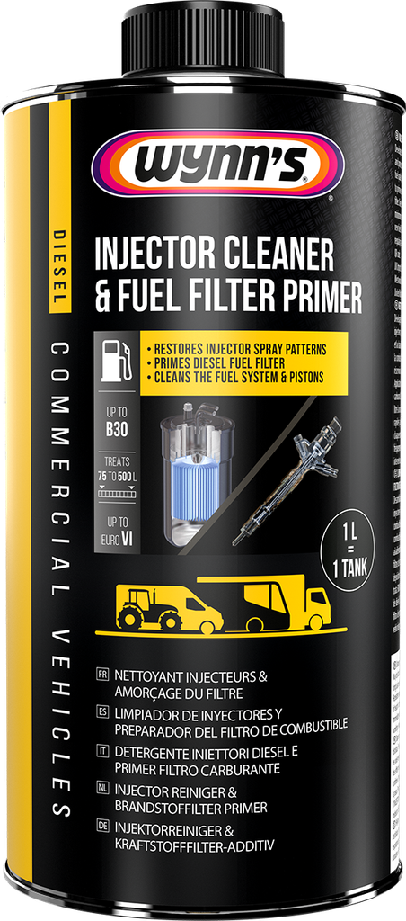 WYNN'S COMMERCIAL VEHICLE INJECTOR CLEANER & FILTER PRIMER (1L)