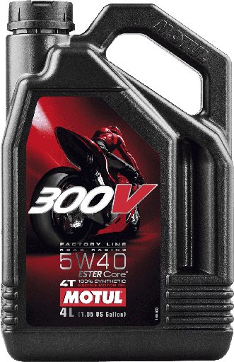 [104115] MOTUL 300V FACTORY LINE ROAD RACING 5W-40 (4L)