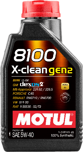 [109761] MOTUL 8100 X-CLEAN GEN2 5W-40 (1L)