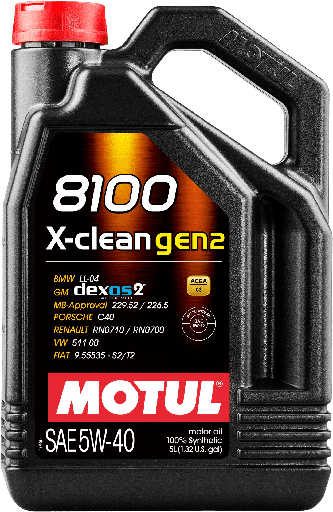 [109762] MOTUL 8100 X-CLEAN GEN2 5W-40 (5L)