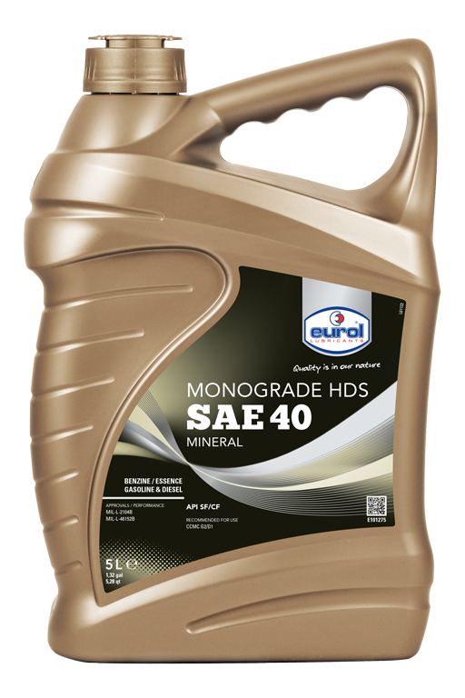 EUROL MONOGRADE HDS SAE 40 (5L)