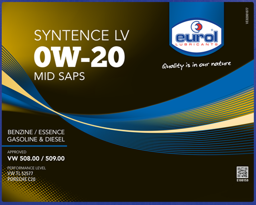 [E100159-IBC] EUROL SYNTENCE LV 0W-20 (IBC 1000L)