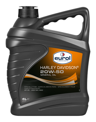 [E100390-4L] EUROL HARLEY 20W-50 (4L)