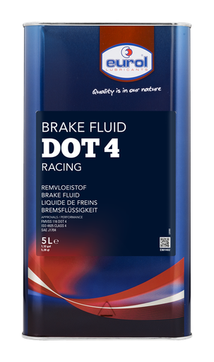 [E801402-5L BLIK] EUROL BRAKE FLUID DOT 4 RACING (5L BLIK)