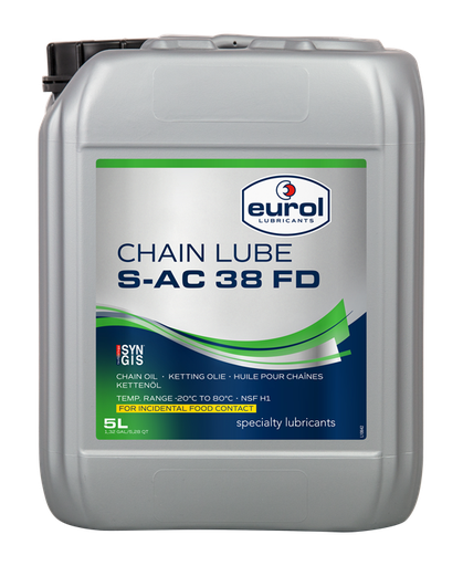 [S001101-5L] EUROL CHAIN LUBE S-AC 38 FD (5L)